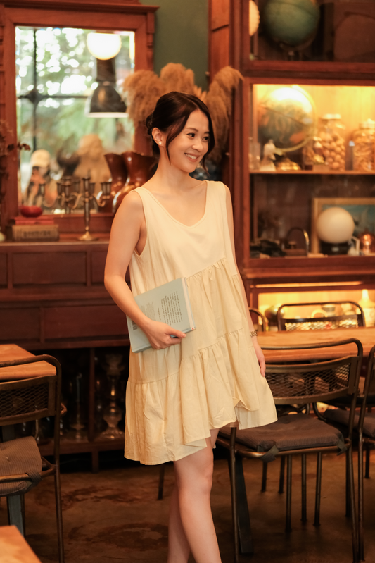 Anaëlle Ruffle-Tie Tiered Mini Dress