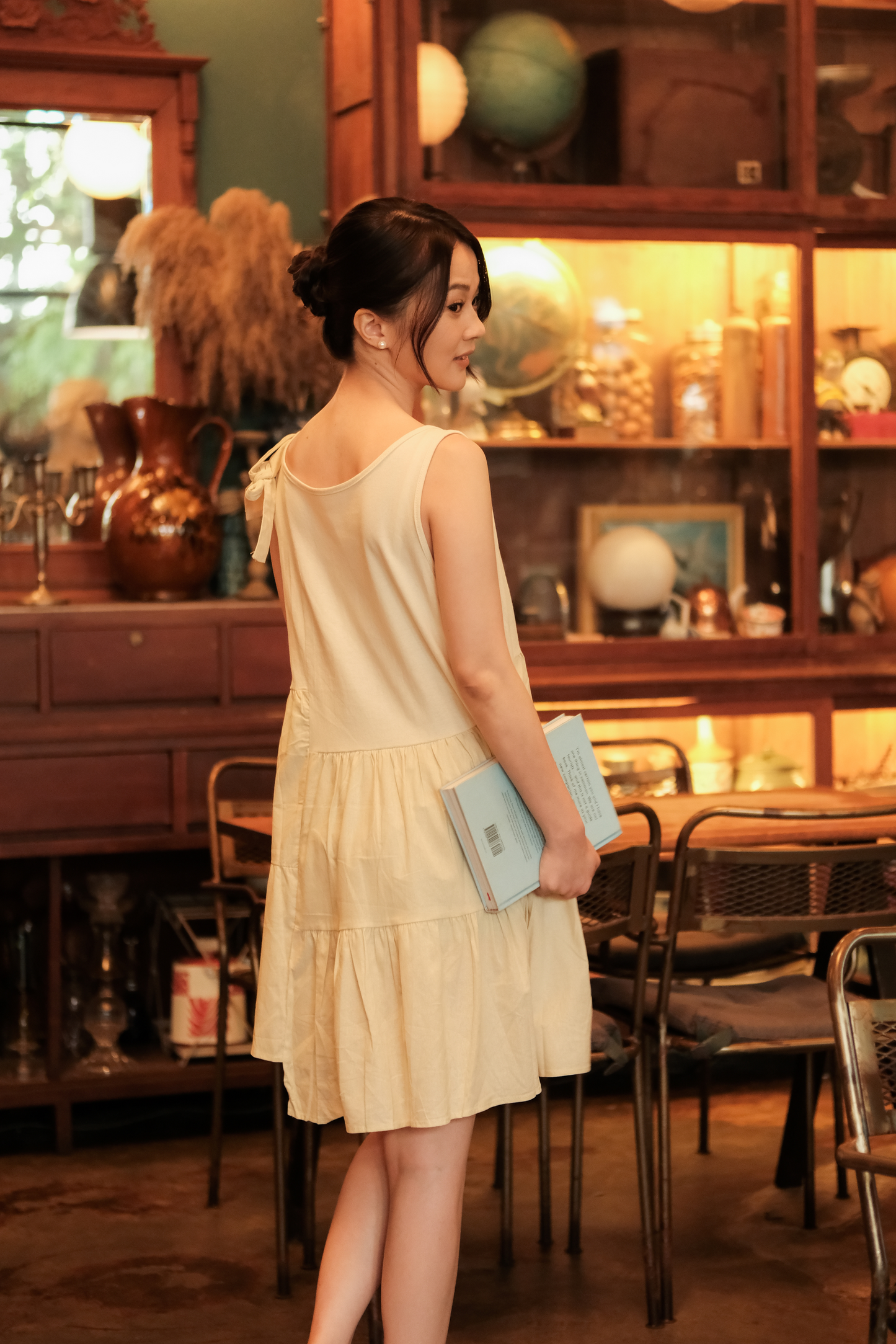 Anaëlle Ruffle-Tie Tiered Mini Dress