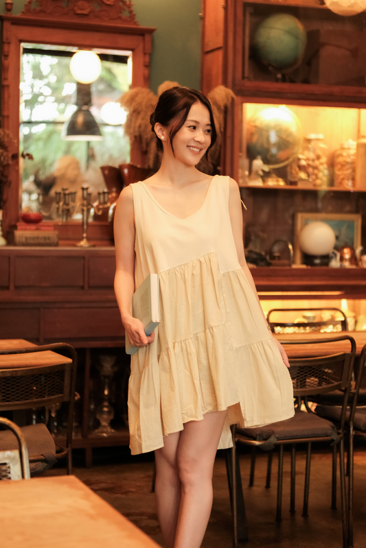 Anaëlle Ruffle-Tie Tiered Mini Dress