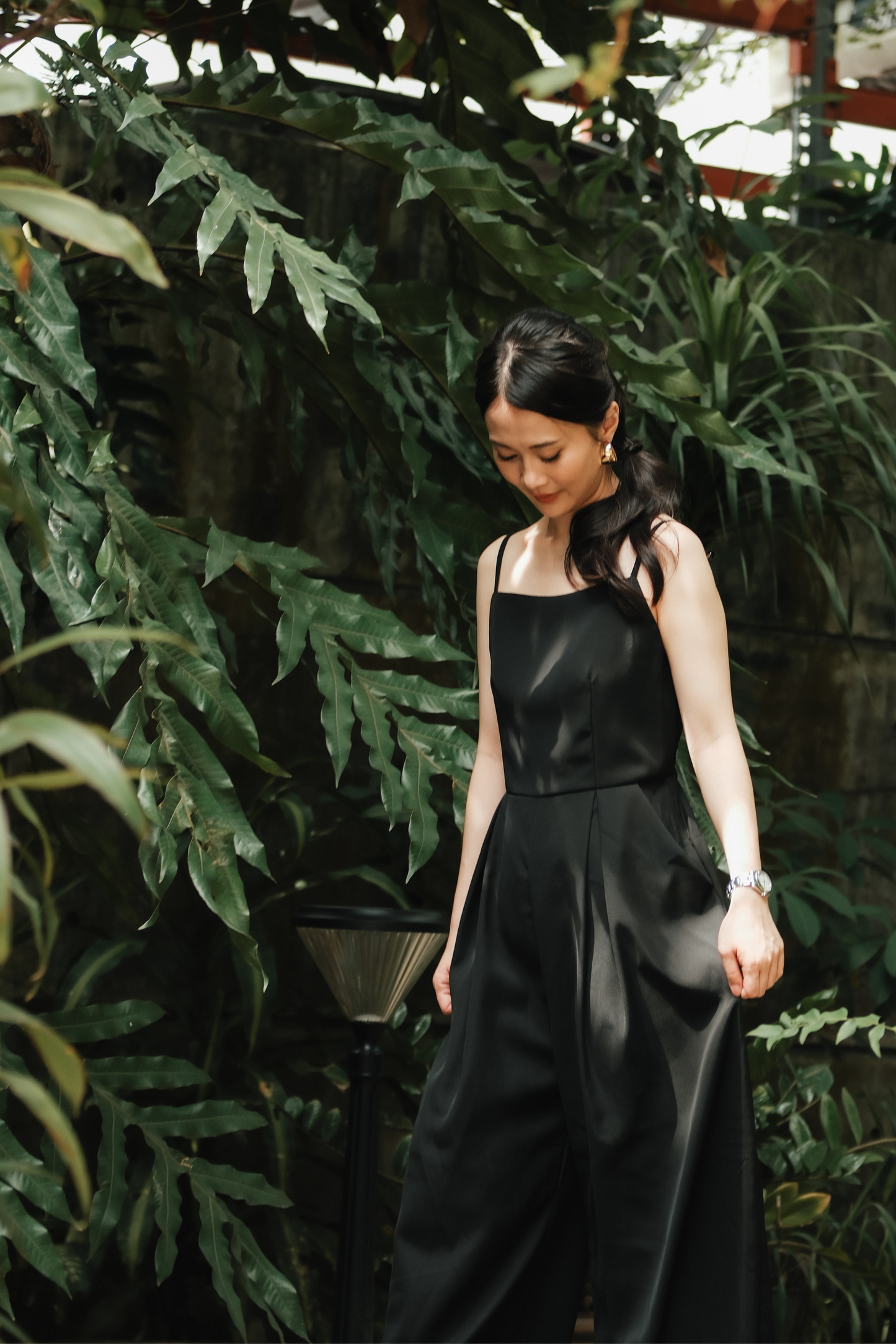Chloé Back-Strap Wide-Leg Jumpsuit in Black