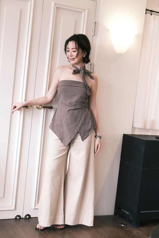 Capri Scarf Top in Coffee