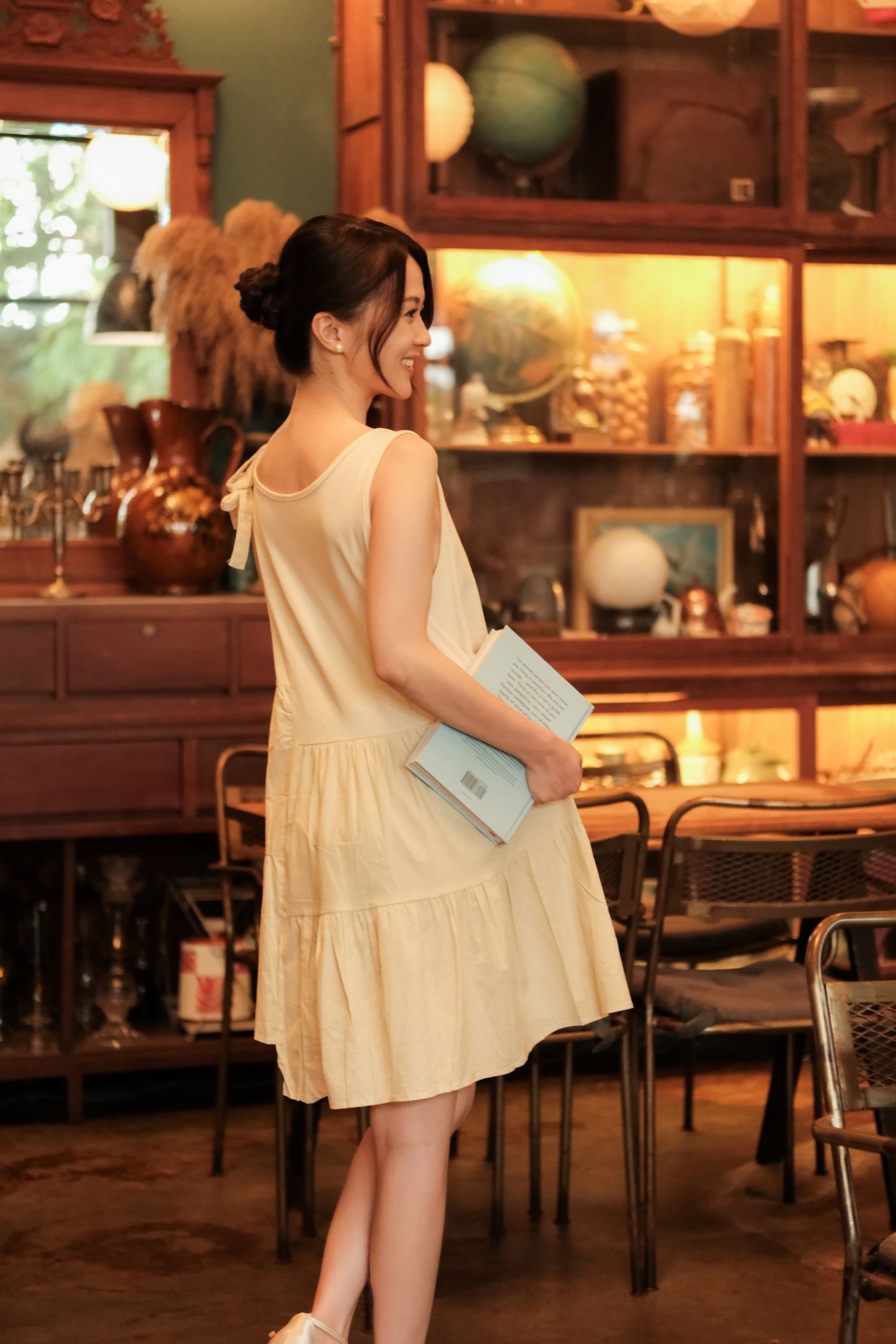 Anaëlle Ruffle-Tie Tiered Mini Dress