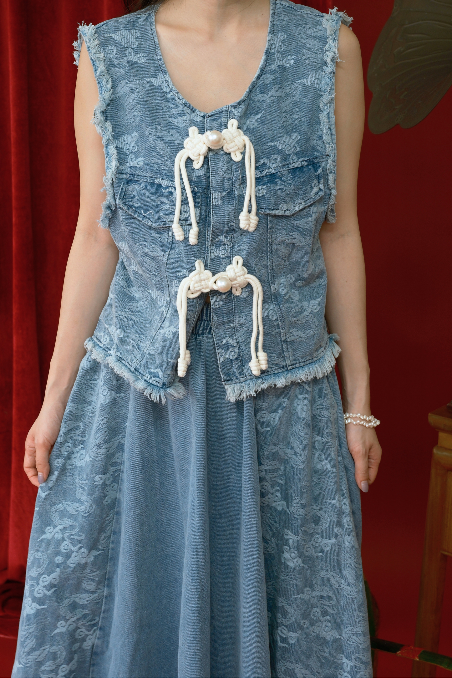 Azure Lace Two-Piece Set