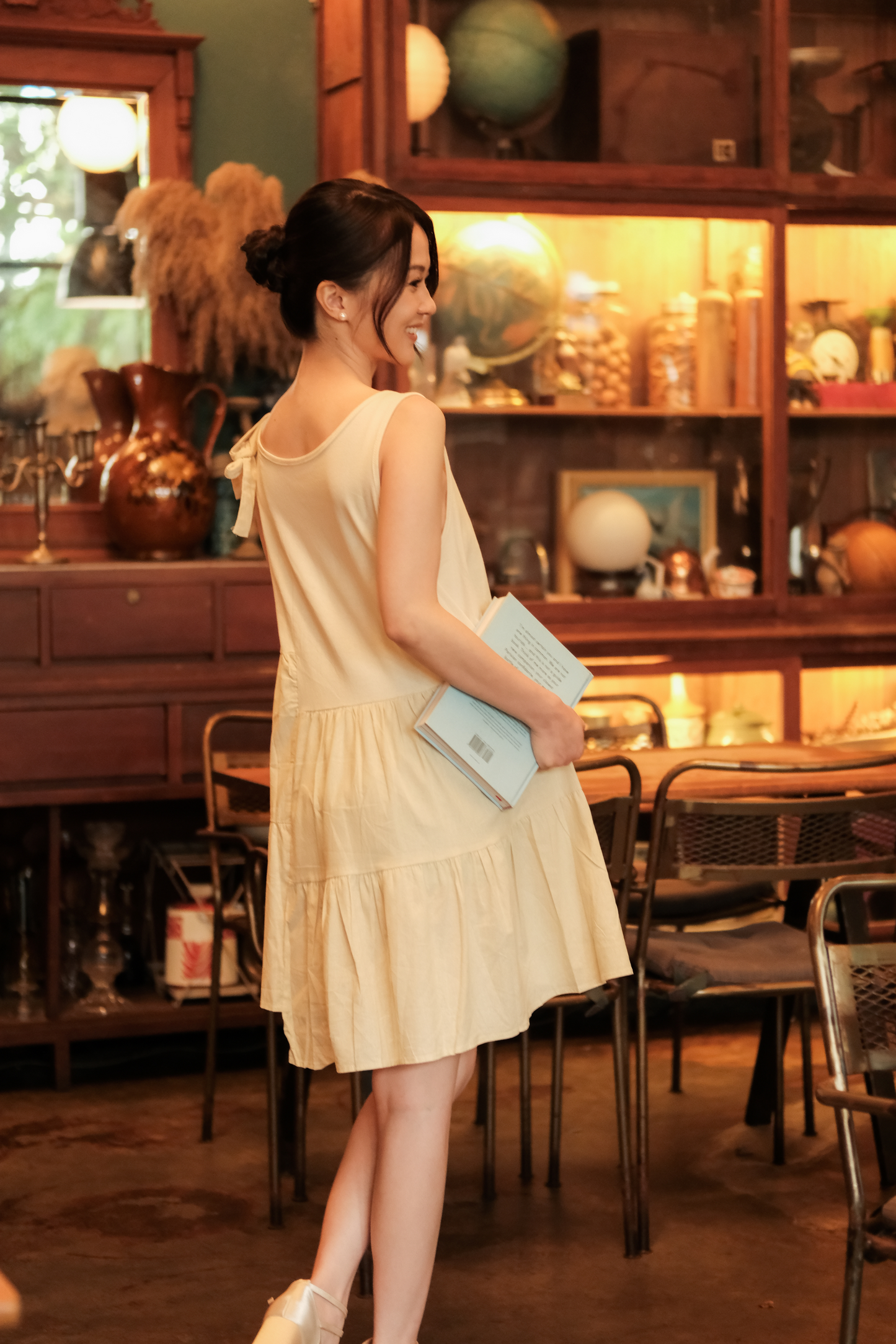 Anaëlle Ruffle-Tie Tiered Mini Dress