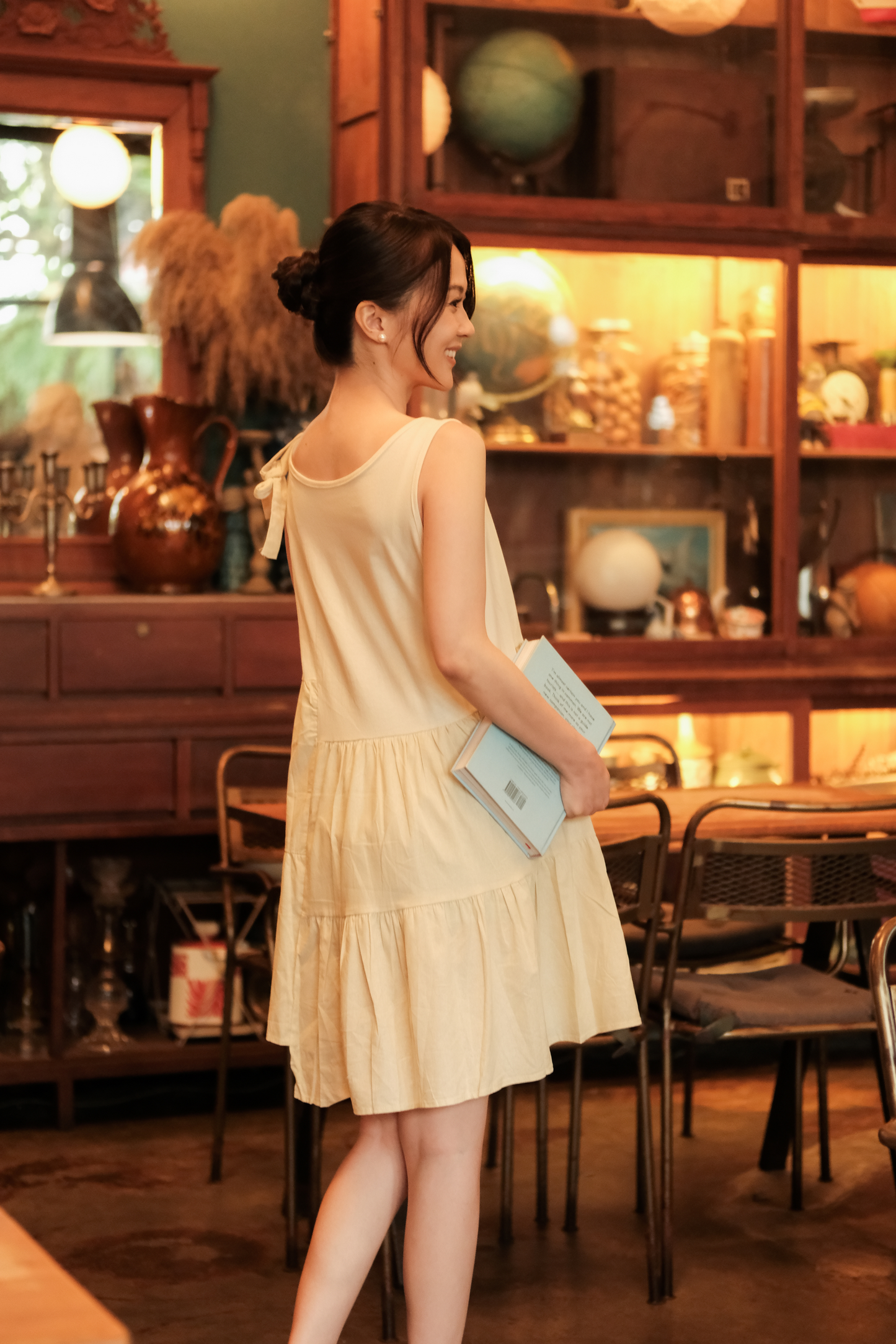 Anaëlle Ruffle-Tie Tiered Mini Dress