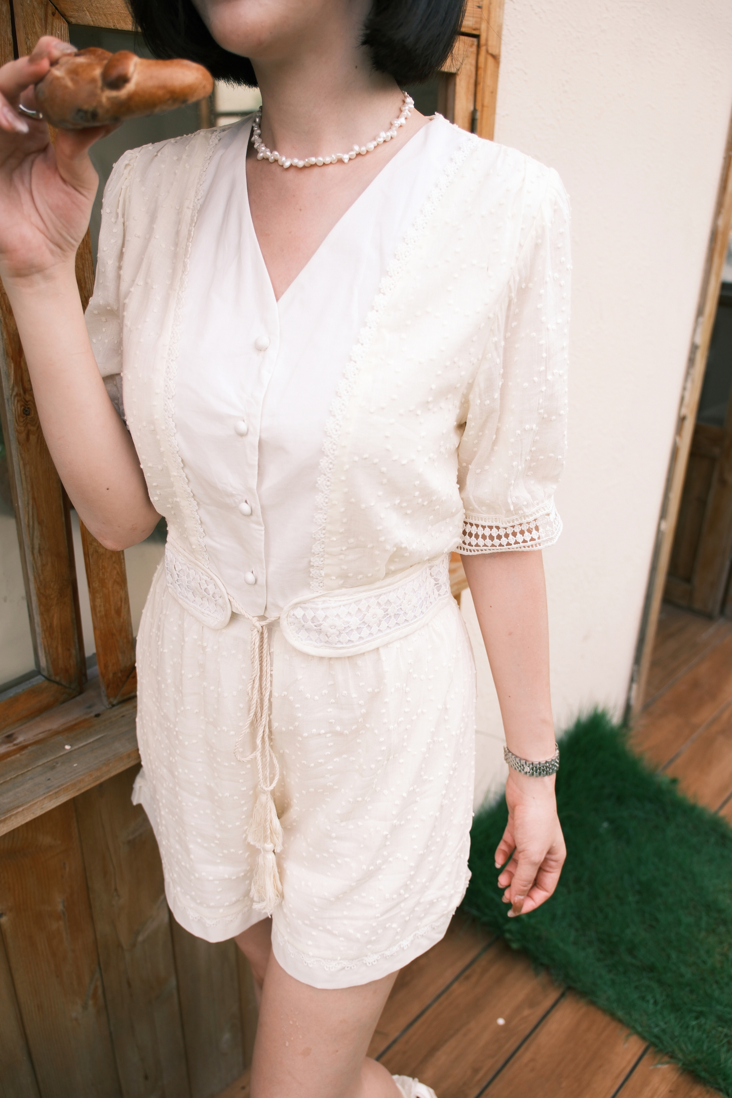 Lucie Vintage Embroidered Twinset