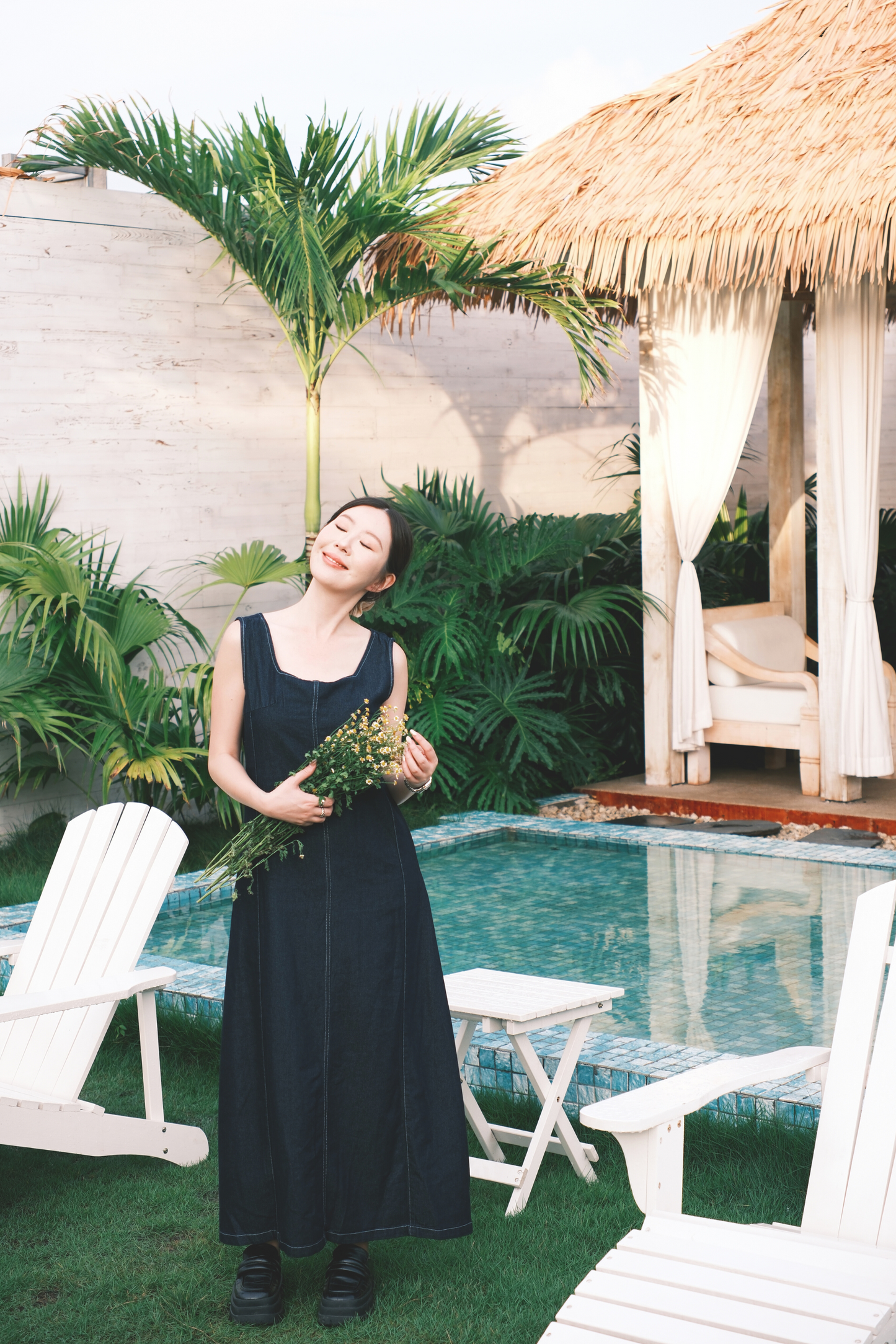Romy Denim Maxi Dress