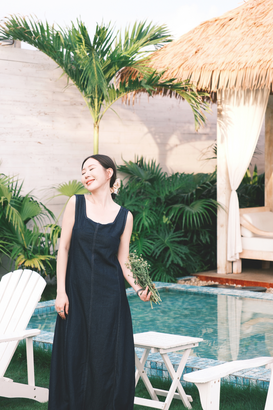 Romy Denim Maxi Dress