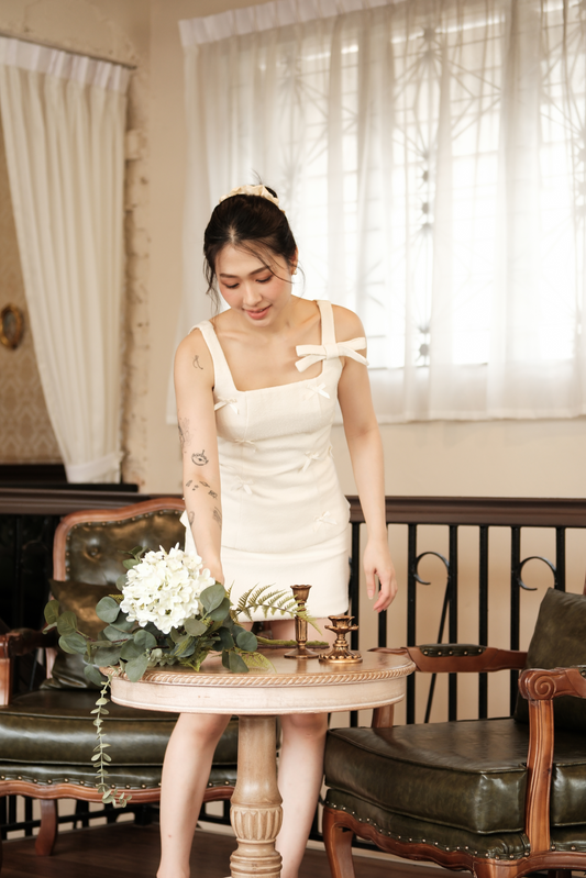 Liliane Bow-Tweed Twinset