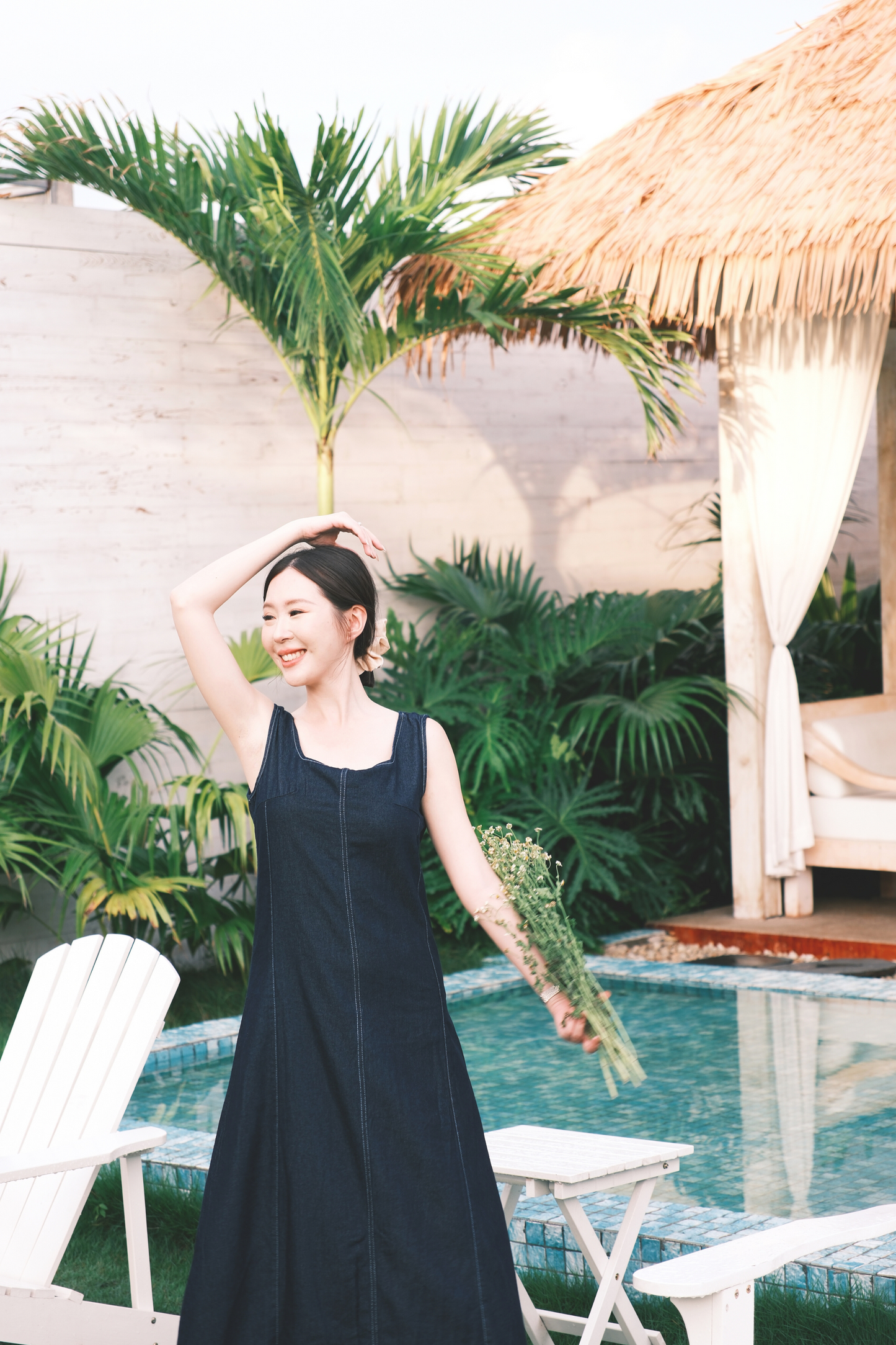 Romy Denim Maxi Dress