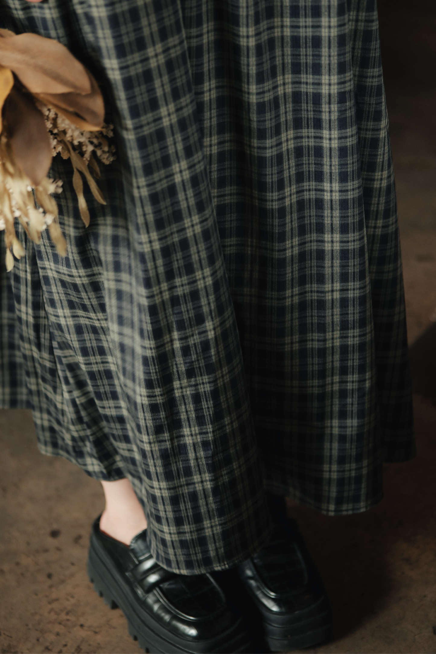 Eloise Plaid Sleeveless Maxi Dress