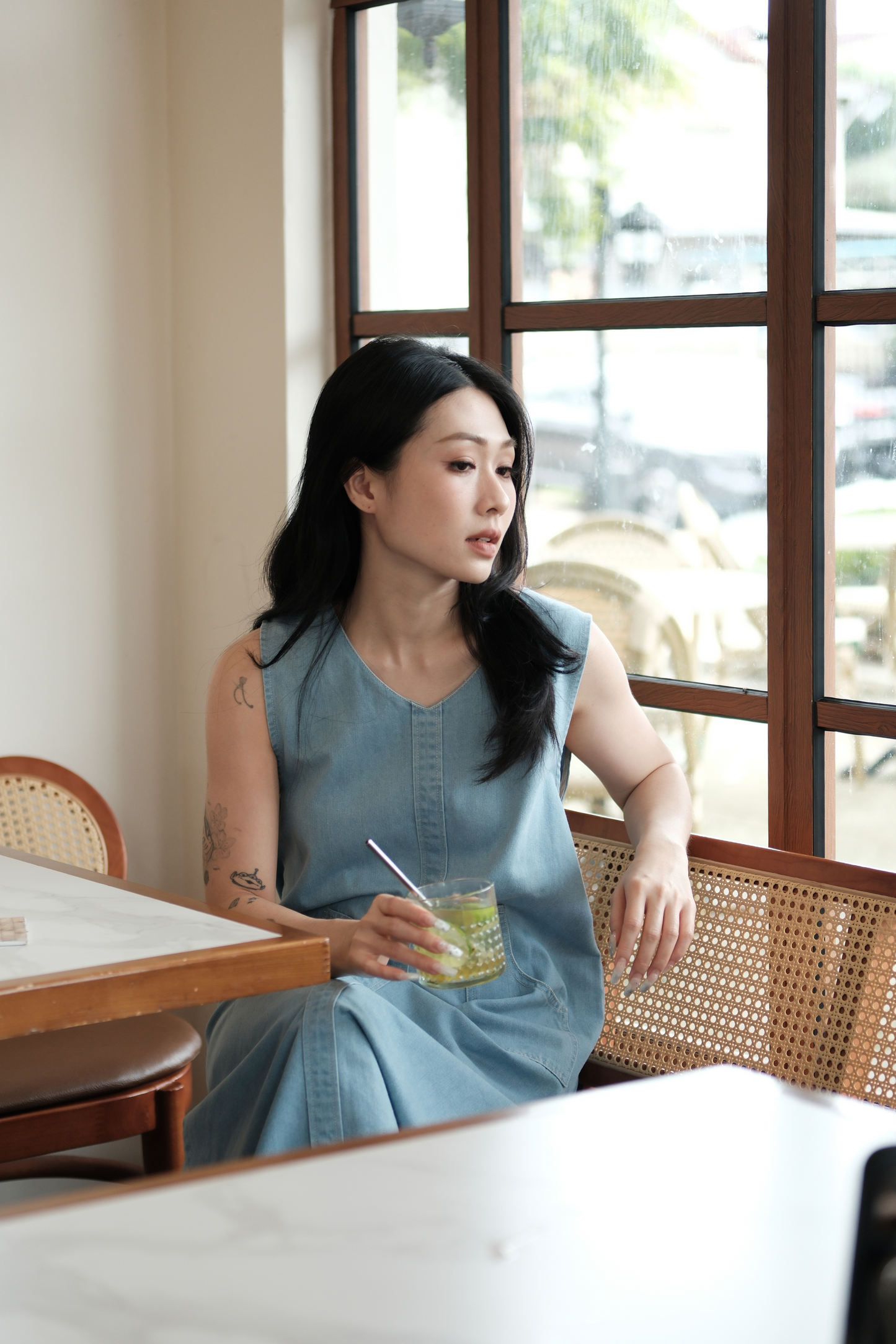 Nico Denim Tank Maxi Dress