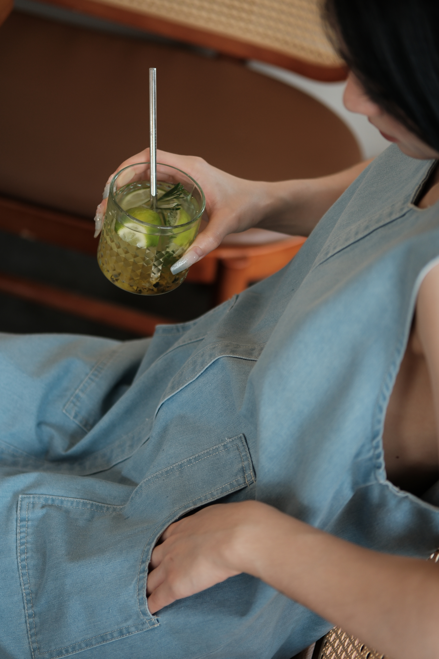 Nico Denim Tank Maxi Dress