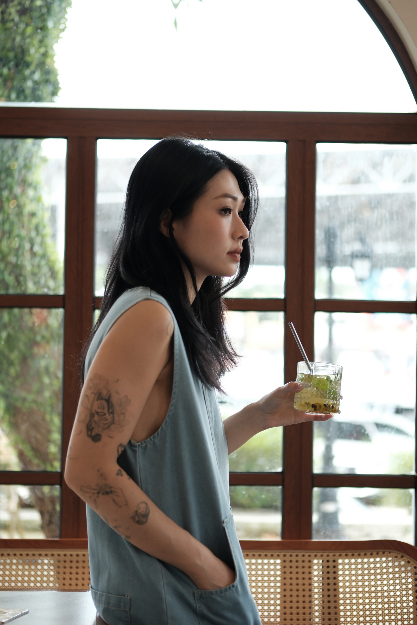 Nico Denim Tank Maxi Dress