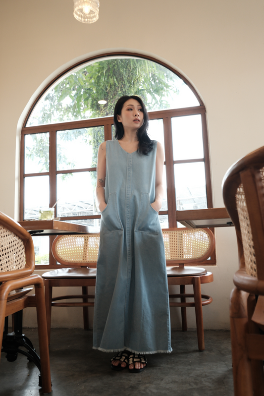 Nico Denim Tank Maxi Dress