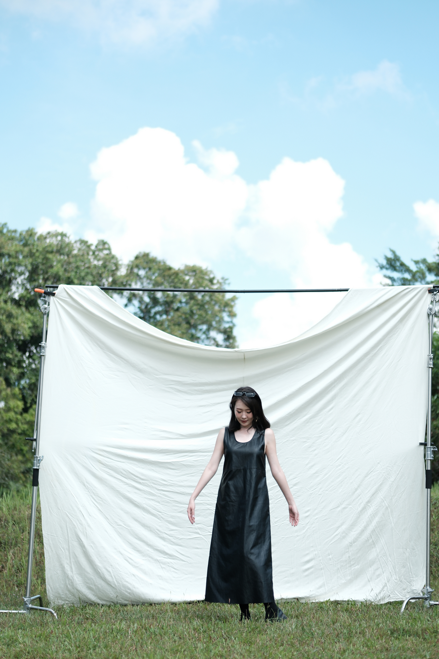 Noa PU Tank Dress in Black