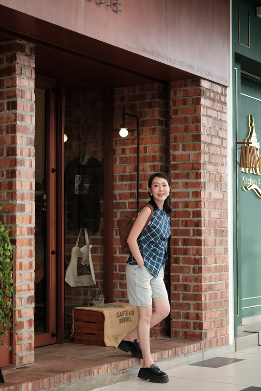 Zoé Relaxed Fit Denim Bermuda Shorts