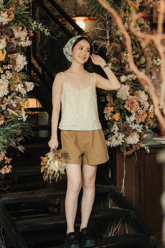 Aveline Embroidered Lace Cami