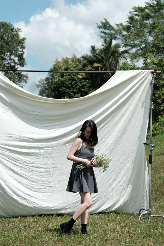 Belle Back-Bow Mini Dress