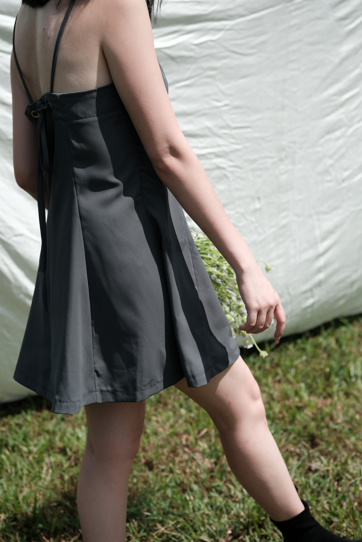 Belle Back-Bow Mini Dress