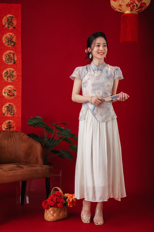 Diana Floral Jacquard Cheongsam Dress