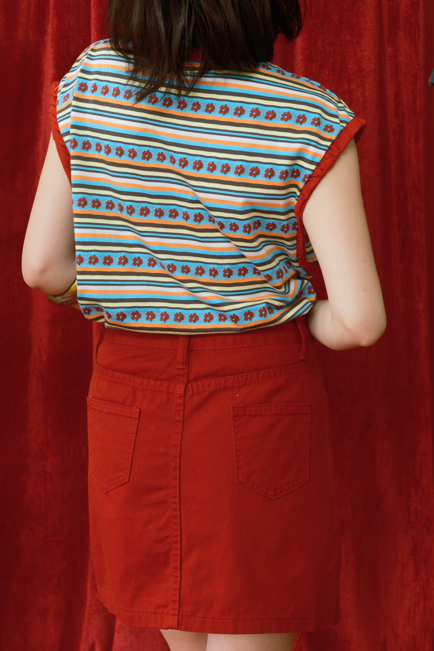 Maribel Folk Stripe Two-Piece Set