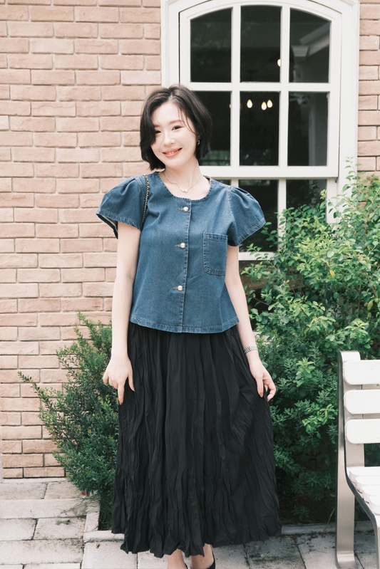 Luna Soft Denim Blouse