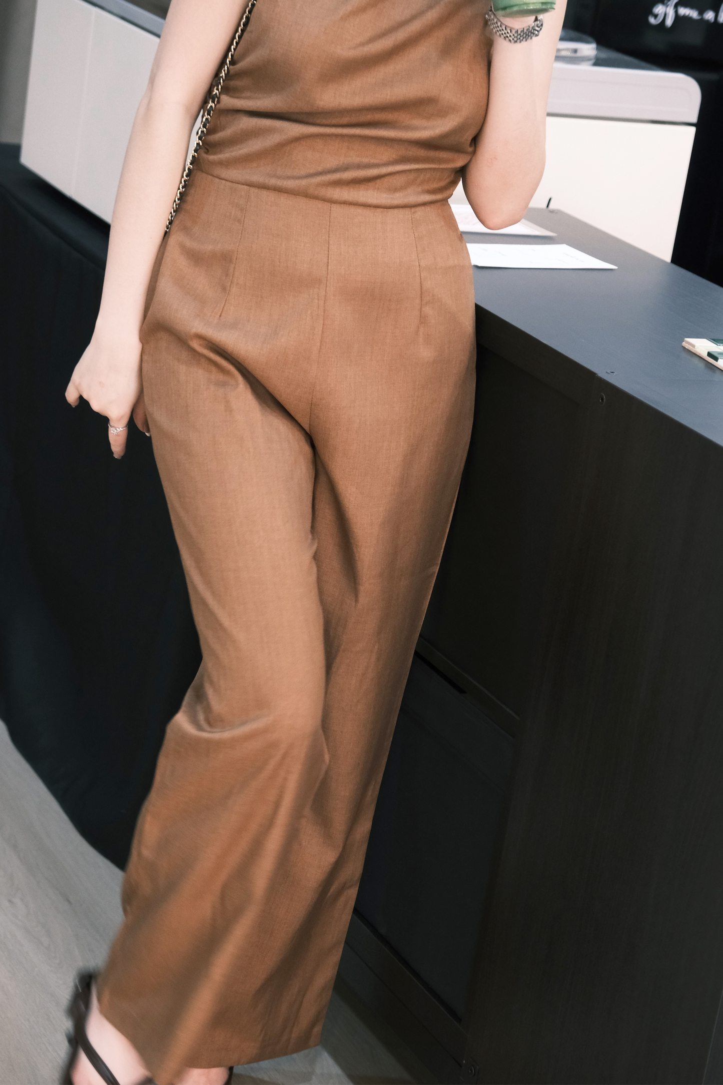 Clémence Luxe One-Shoulder Jumpsuit