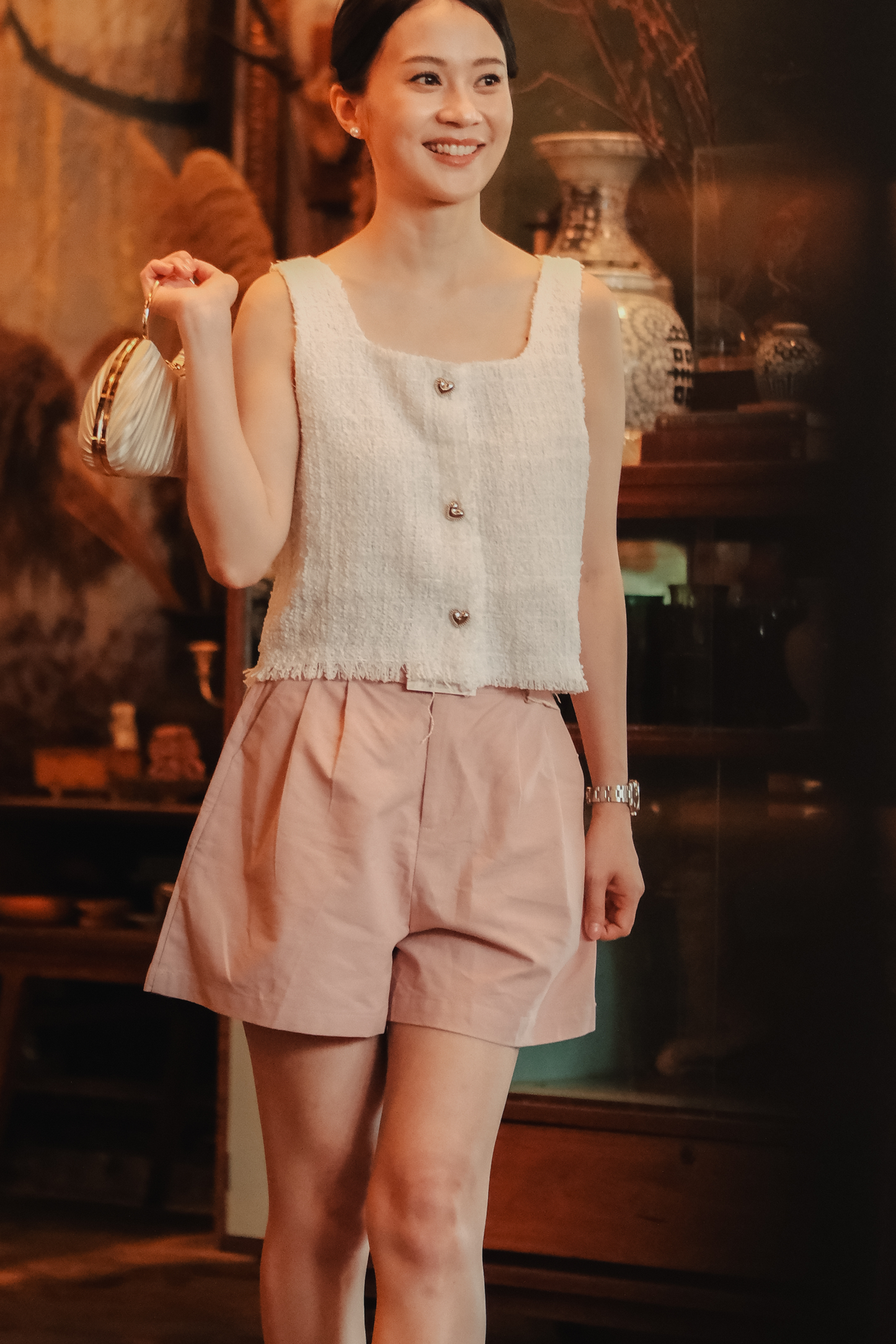 Sloane Everyday Cotton Shorts in Pink