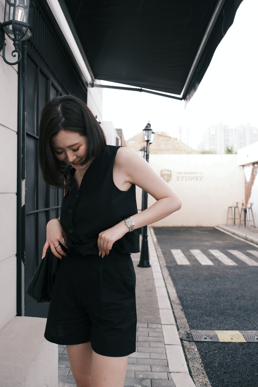 Violette Tailored Shorts in Black