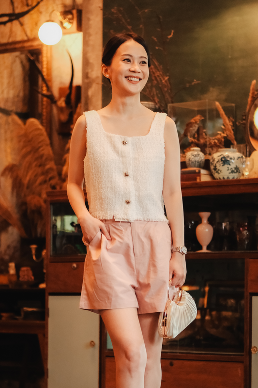 Sloane Everyday Cotton Shorts in Pink