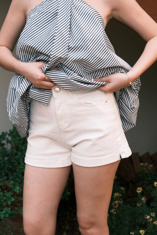 Céline Washed Denim Shorts
