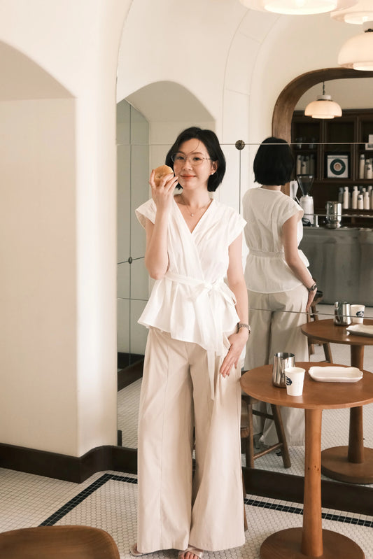 Luna Waist-Tie Blouse