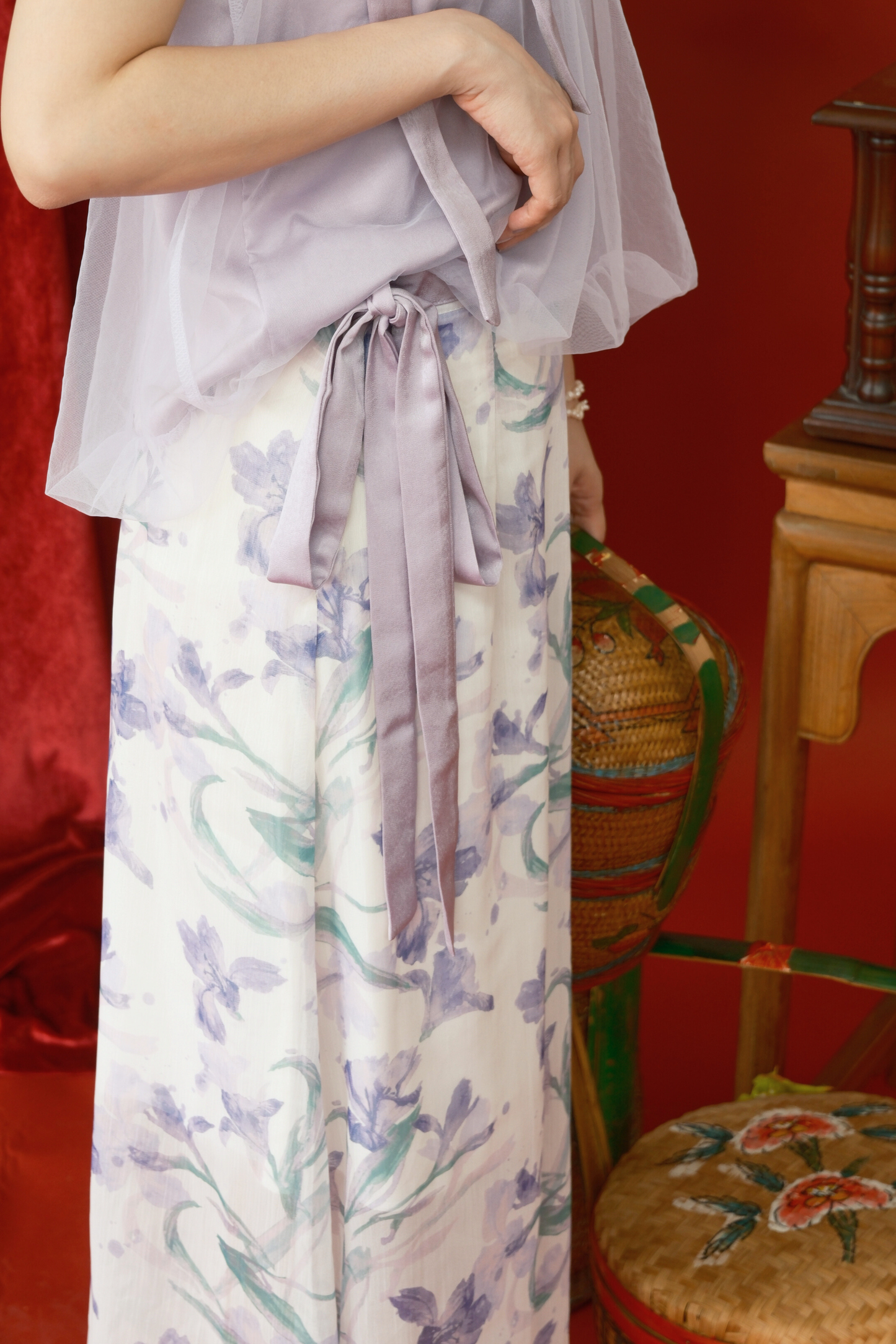 Rosalie Tulle Halter Set in Light Purple (In-Stock)