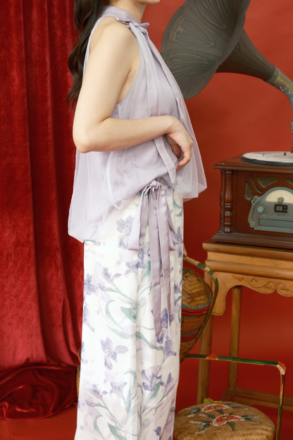 Rosalie Tulle Halter Set in Light Purple (In-Stock)