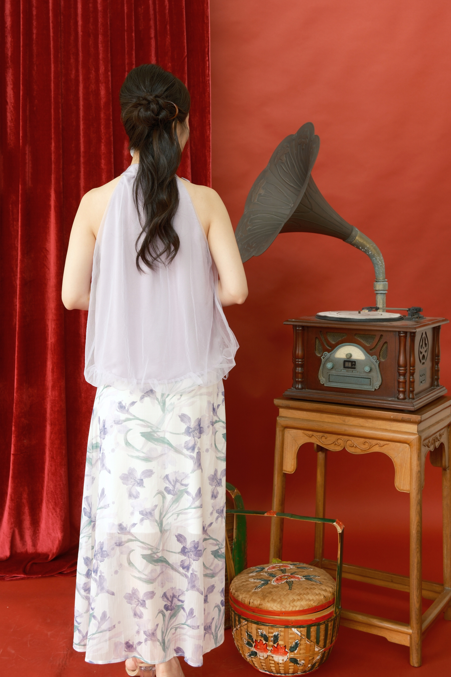 Rosalie Tulle Halter Set in Light Purple (In-Stock)