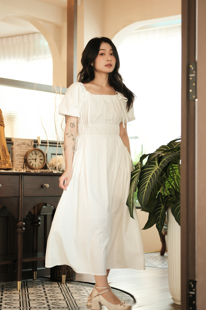 Isla Puff-Sleeve Maxi Dress