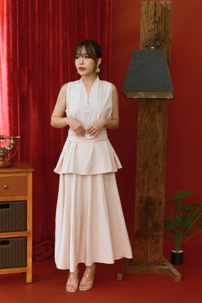 Serene Drape Halter Two-Piece Set (In-Stock)