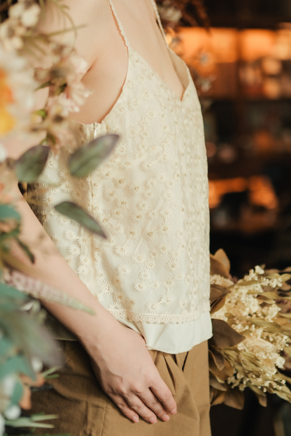 Aveline Embroidered Lace Cami