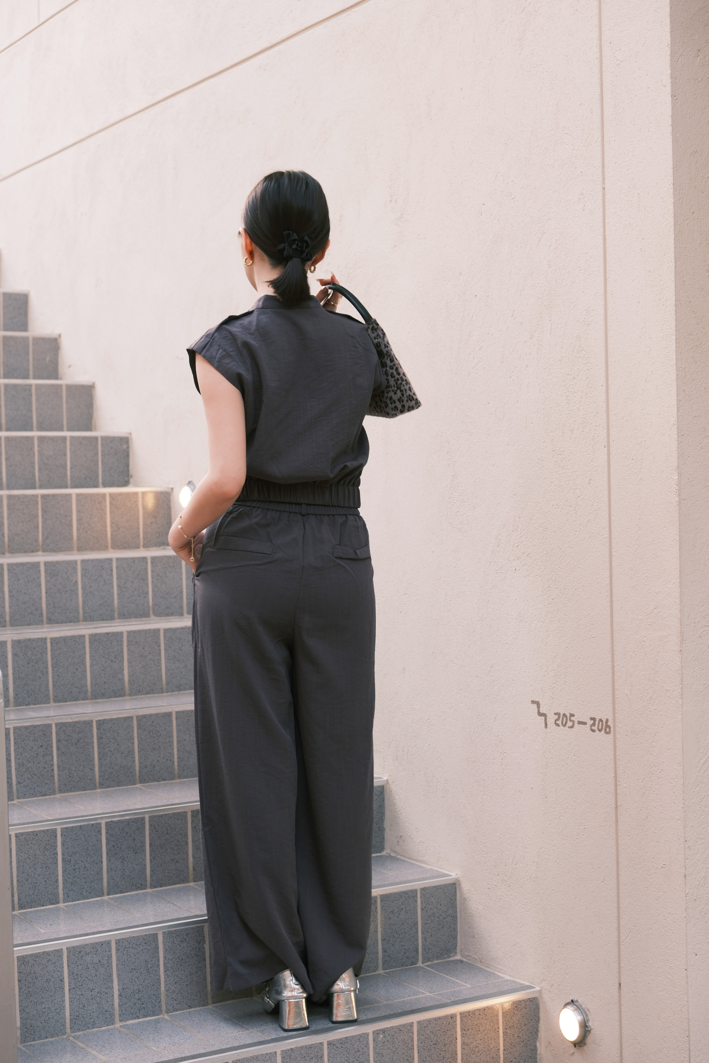 Valérie Tailored Vest/ Wide-Leg Pants