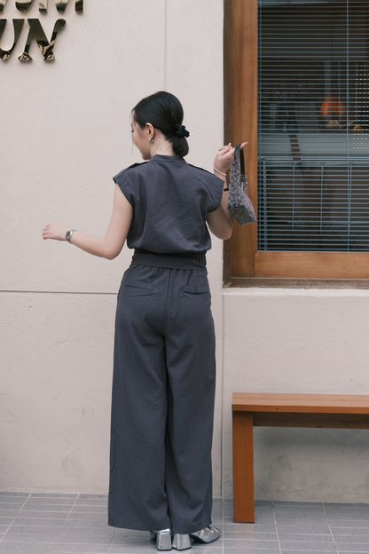 Valérie Tailored Vest/ Wide-Leg Pants