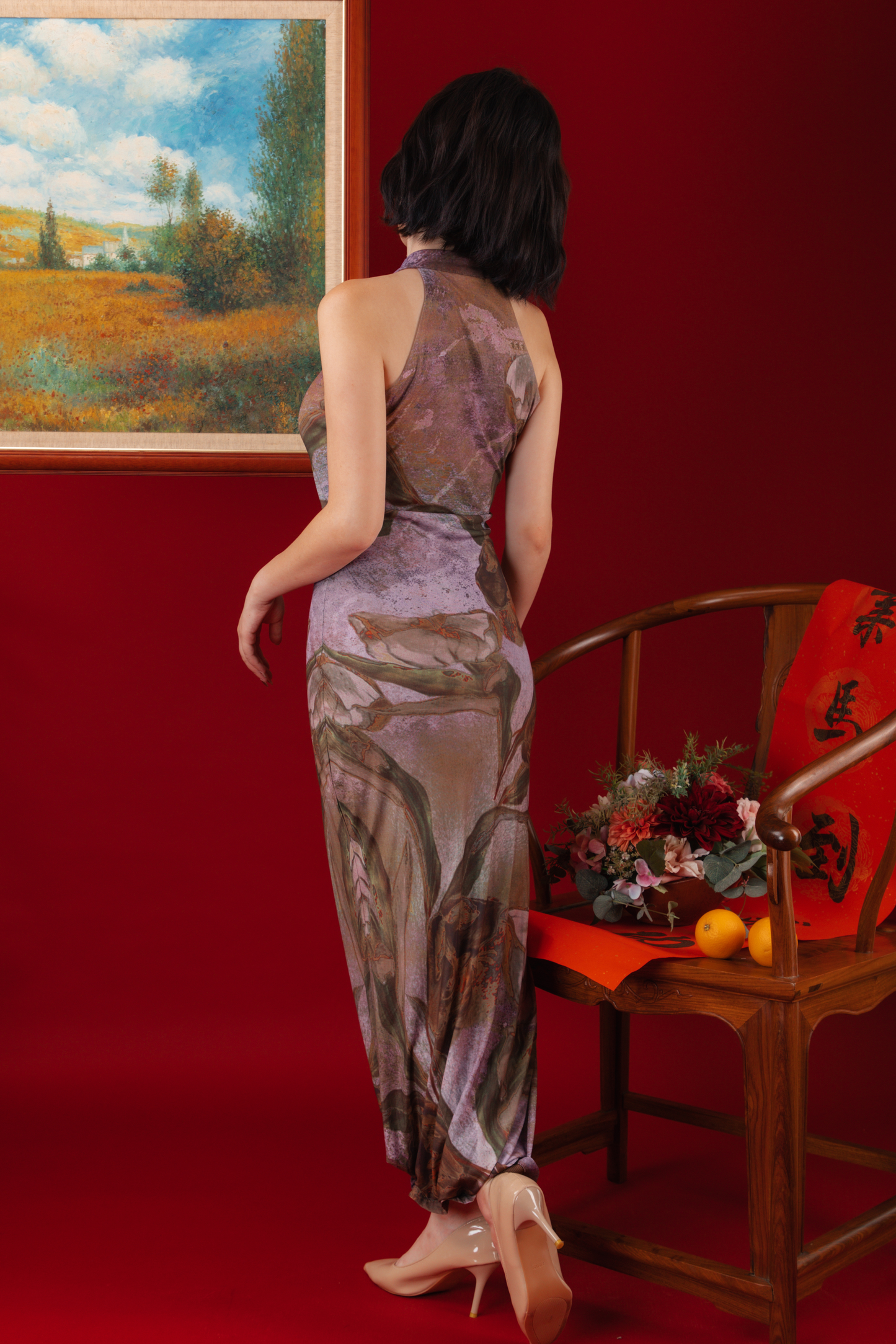 Lilac Dusk Cheongsam Dress