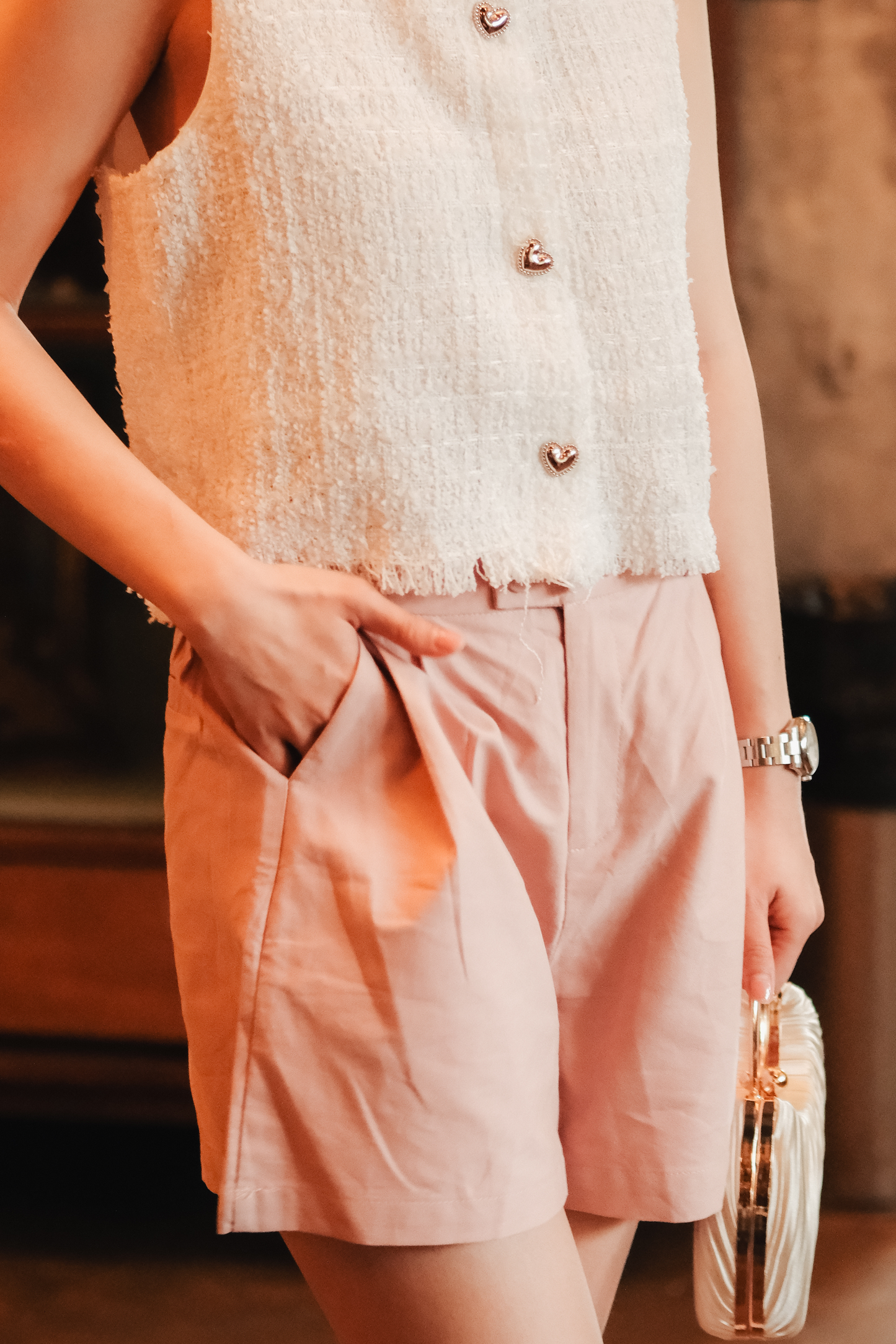 Sloane Everyday Cotton Shorts in Pink