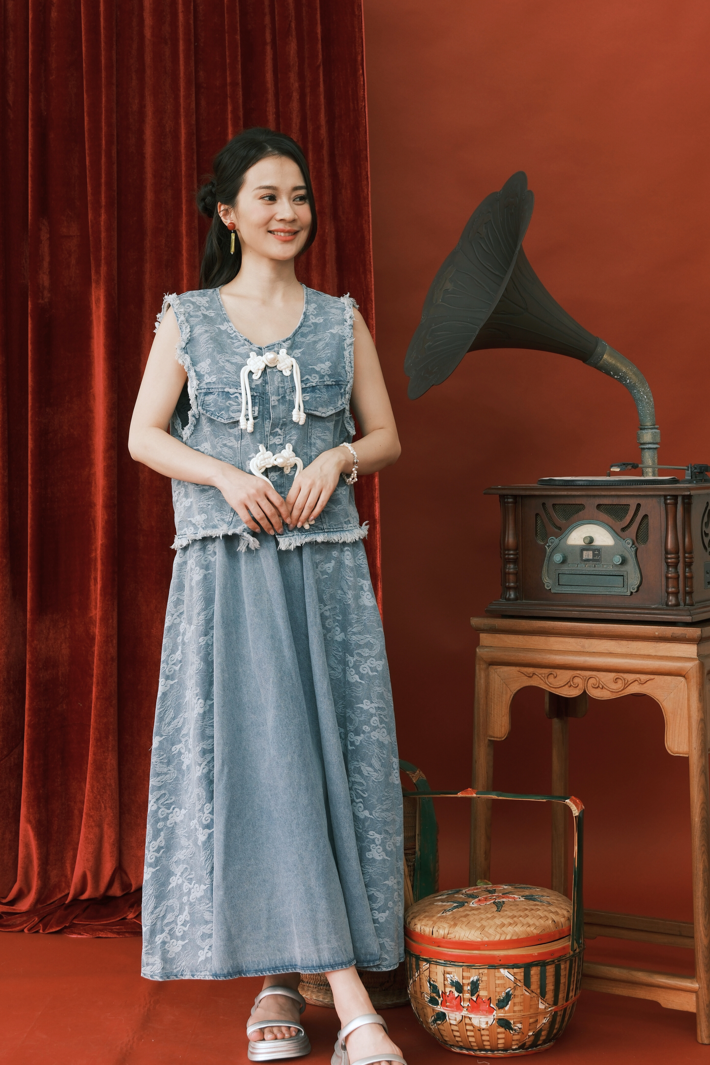 Azure Lace Two-Piece Set