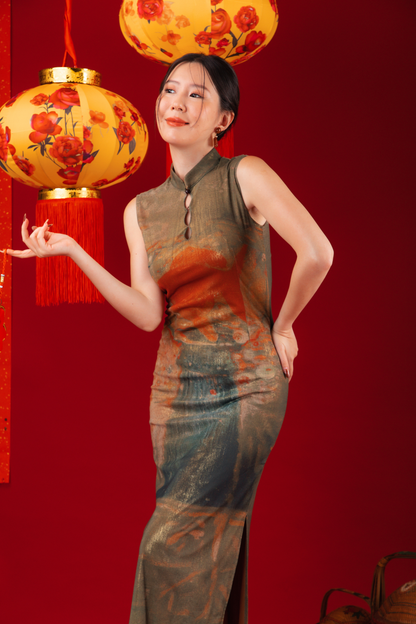 Aurora Koi Cheongsam Dress