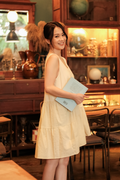 Anaëlle Ruffle-Tie Tiered Mini Dress