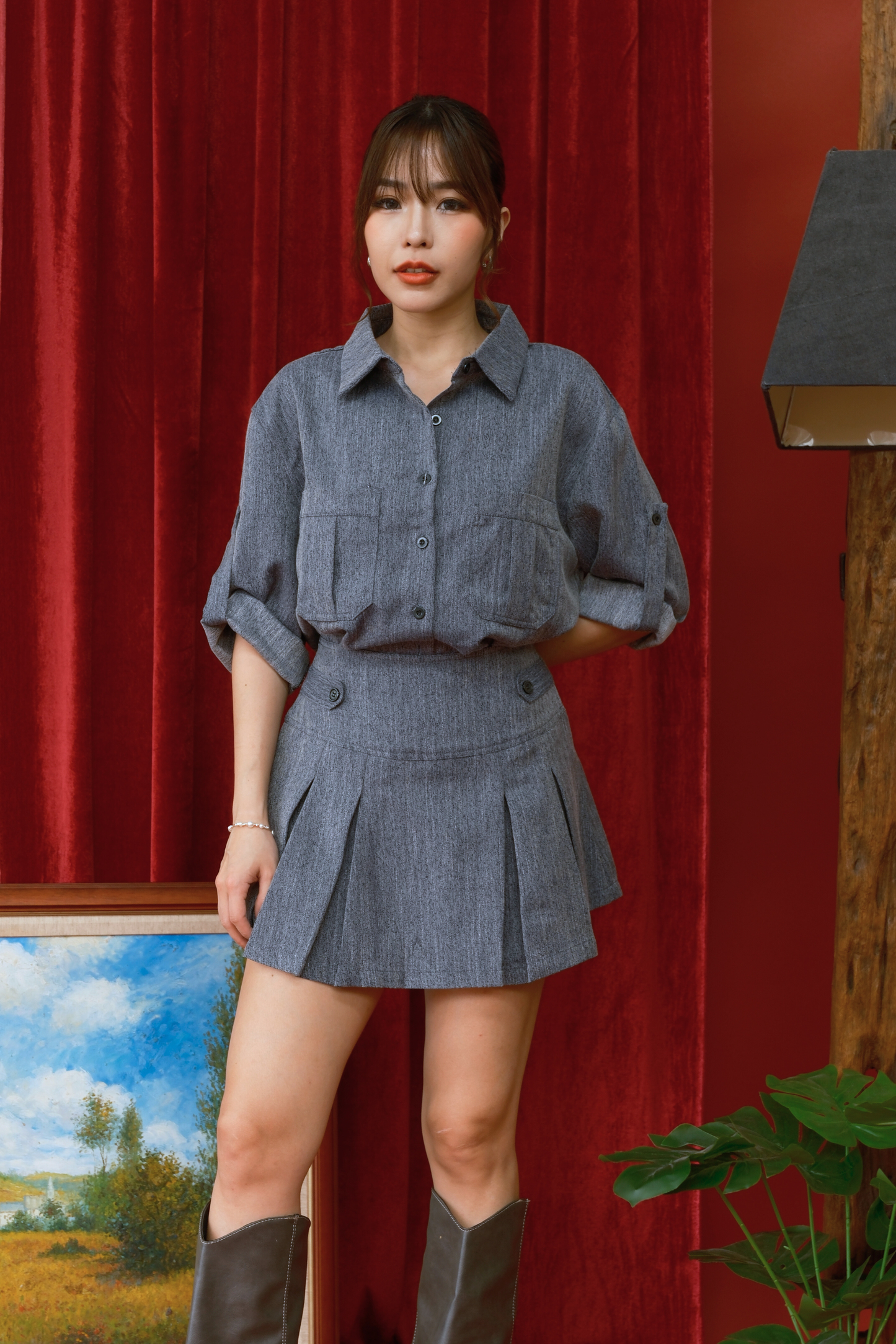 Ashwood Muse Pleated Two-Piece Set