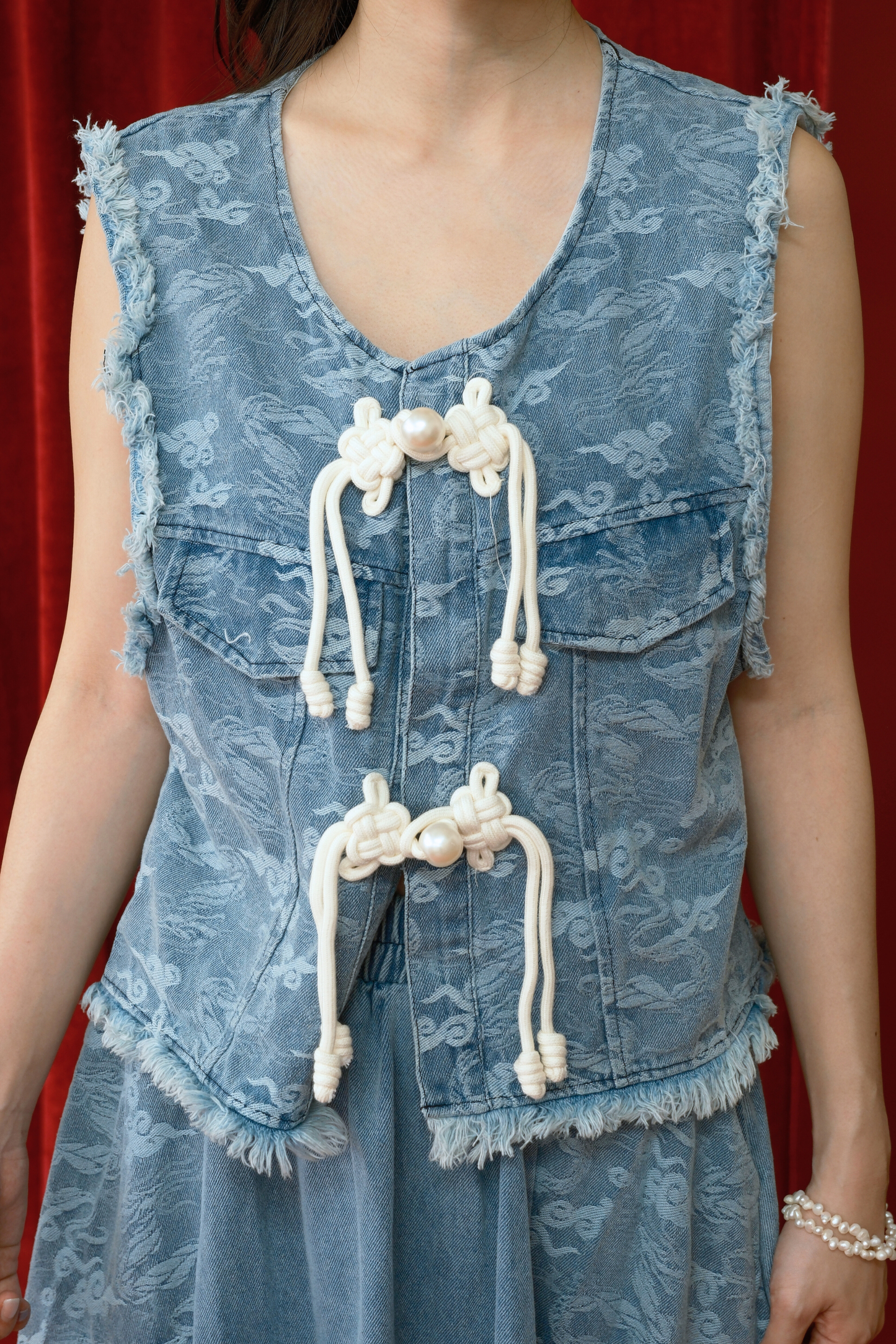 Azure Lace Two-Piece Set