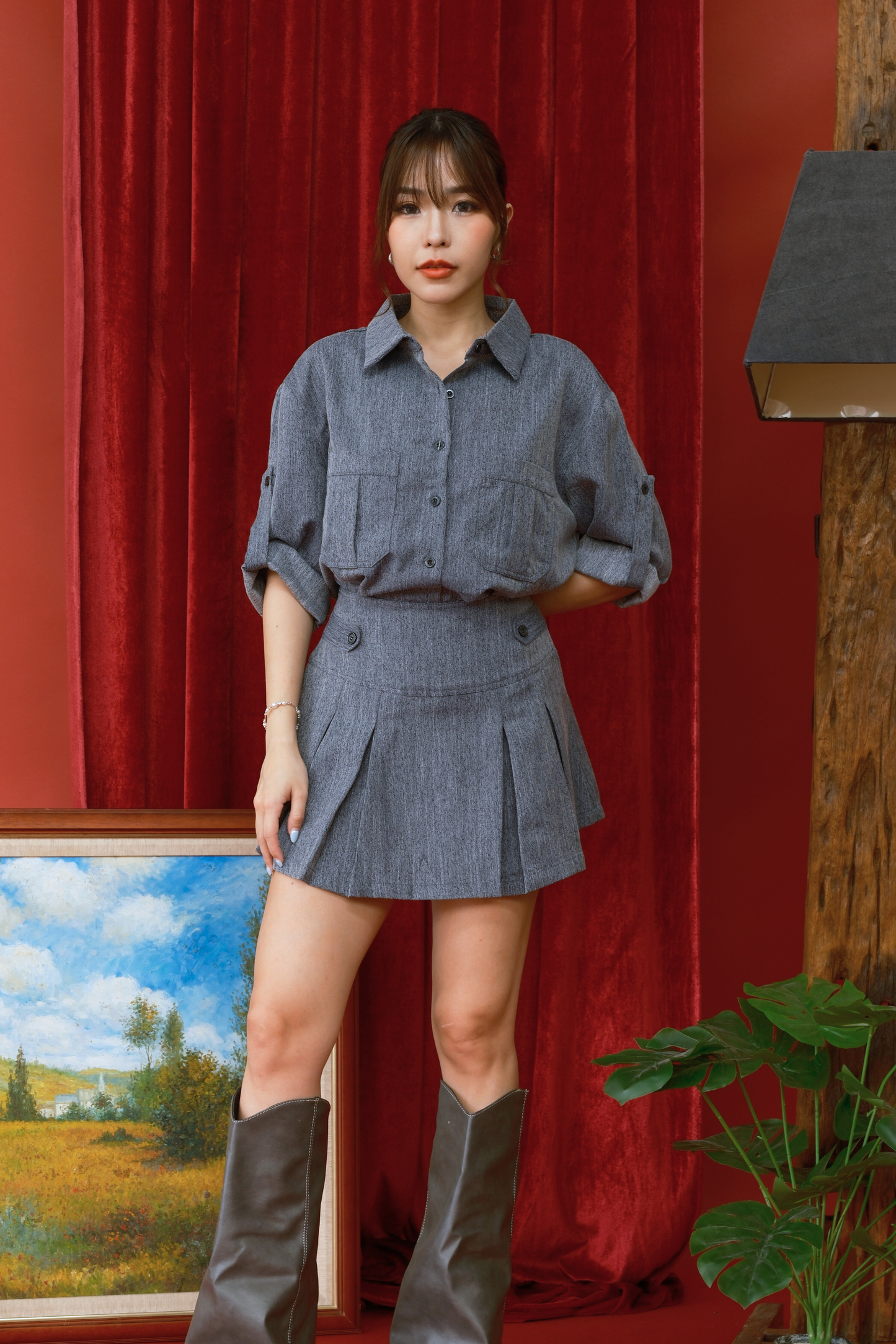 Ashwood Muse Pleated Two-Piece Set