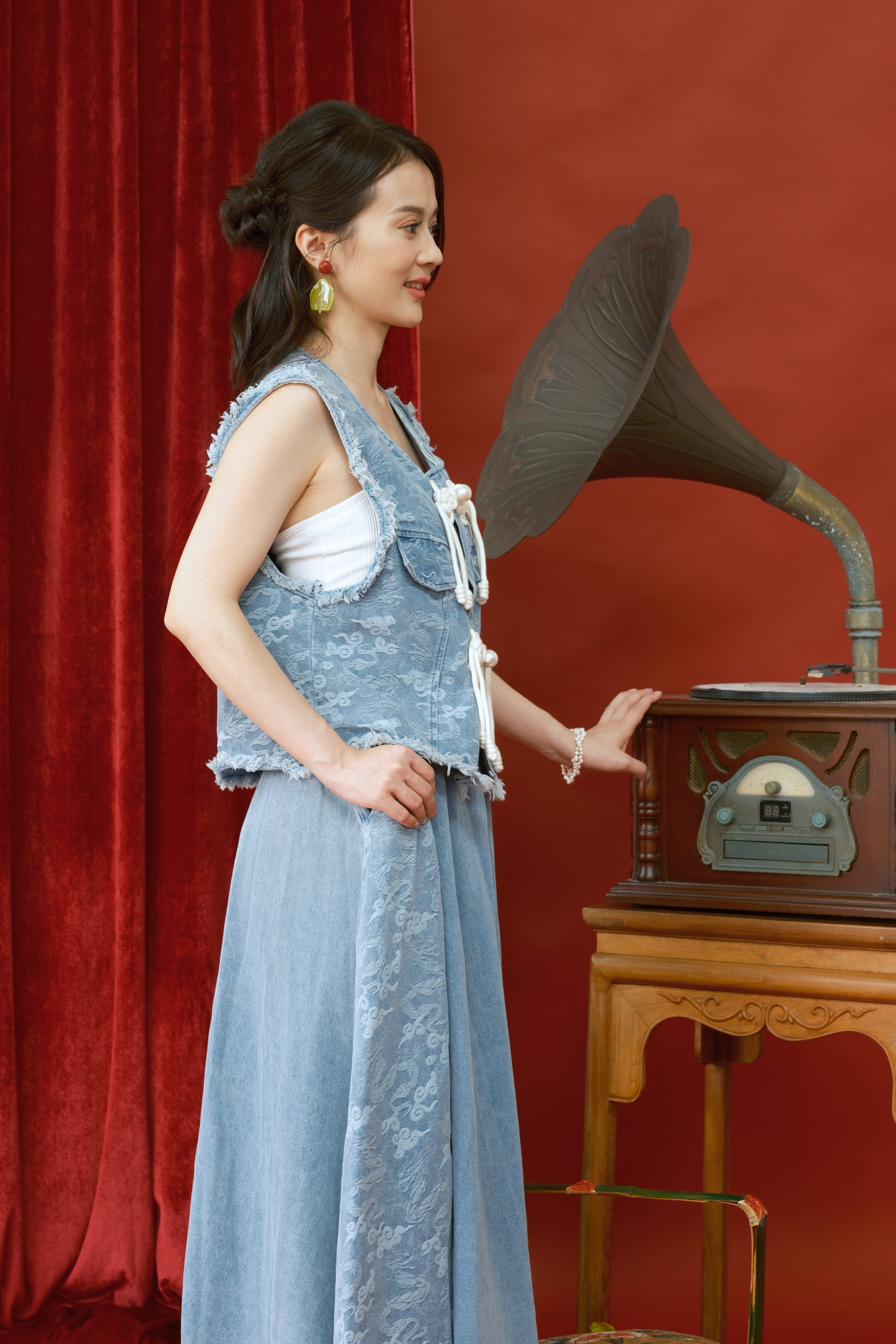 Azure Lace Two-Piece Set